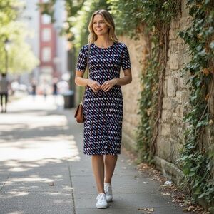 🔥BOGO🔥 Lularoe Julia Red White Blue Popsicle Dress